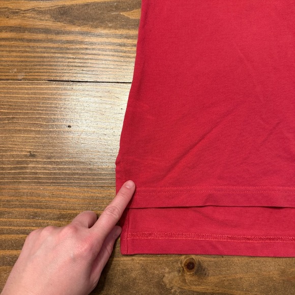 Sid Mashburn Polo Mens XS Red Short Sleeved Polo Pima Pique Cotton *READ* - Picture 5 of 8